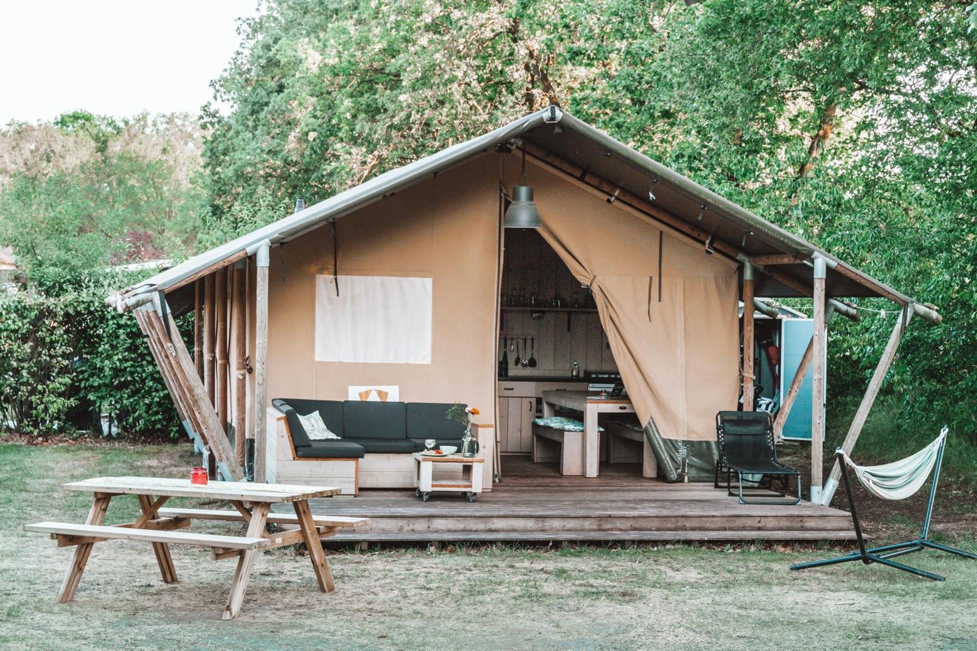 Glamping Holten Luxe Safaritent 1 エクステリア 写真