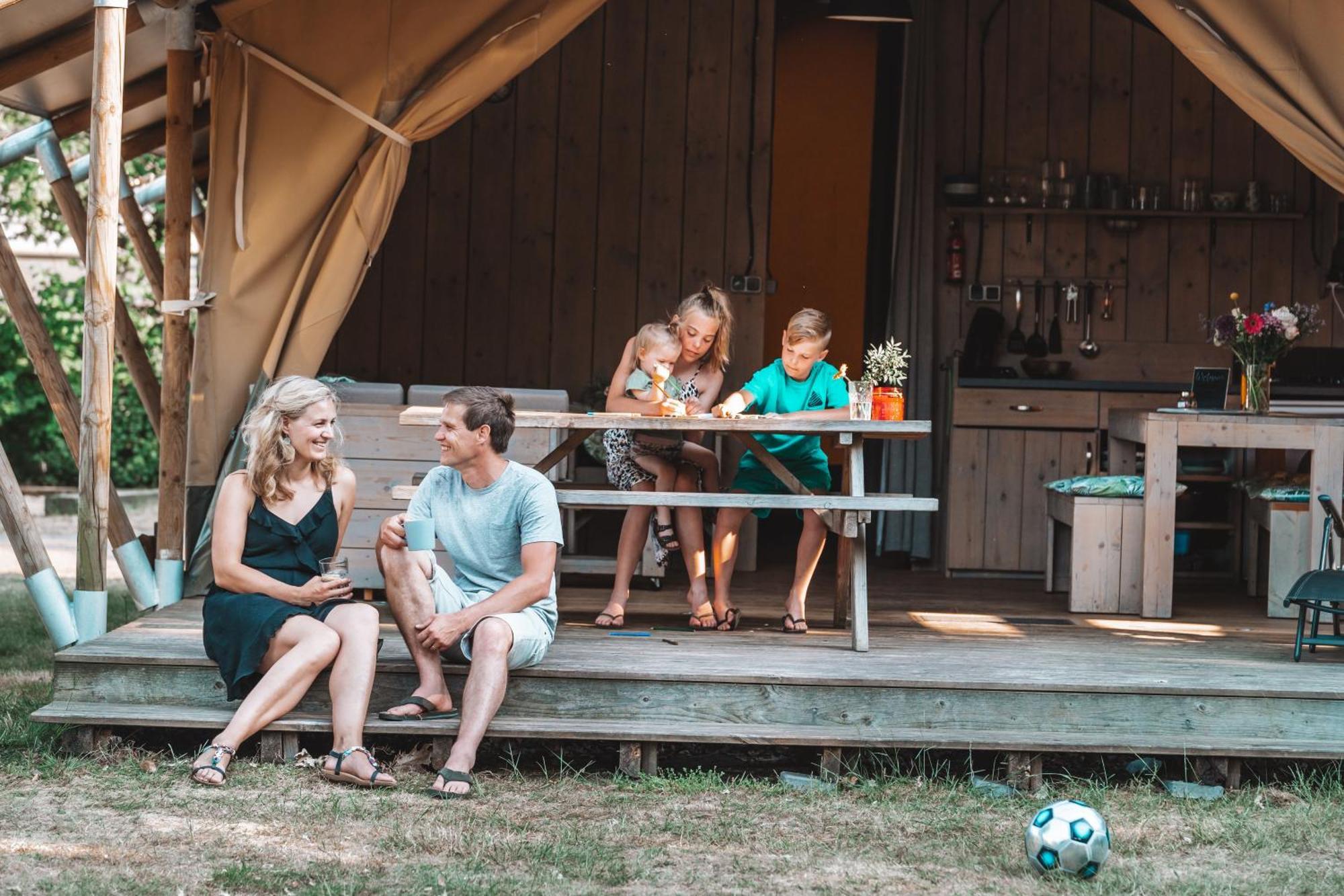 Glamping Holten Luxe Safaritent 1 エクステリア 写真
