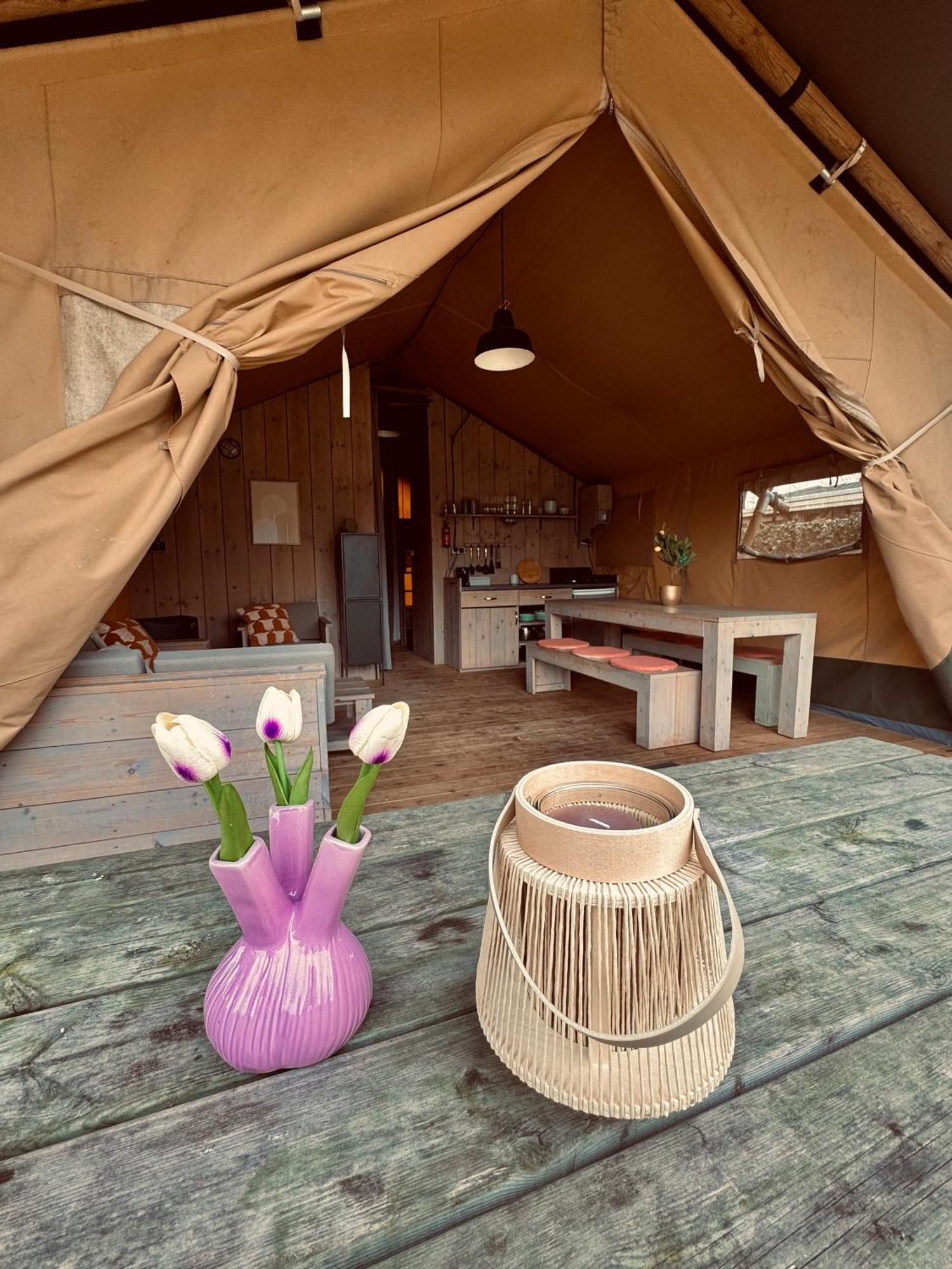 Glamping Holten Luxe Safaritent 1 エクステリア 写真